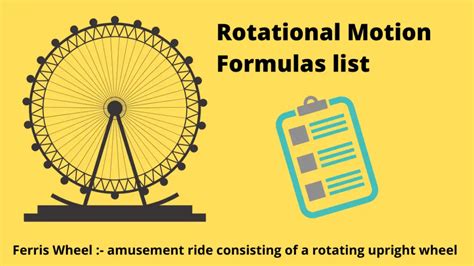 Rotational Motion Formulas list - physicscatalyst's Blog