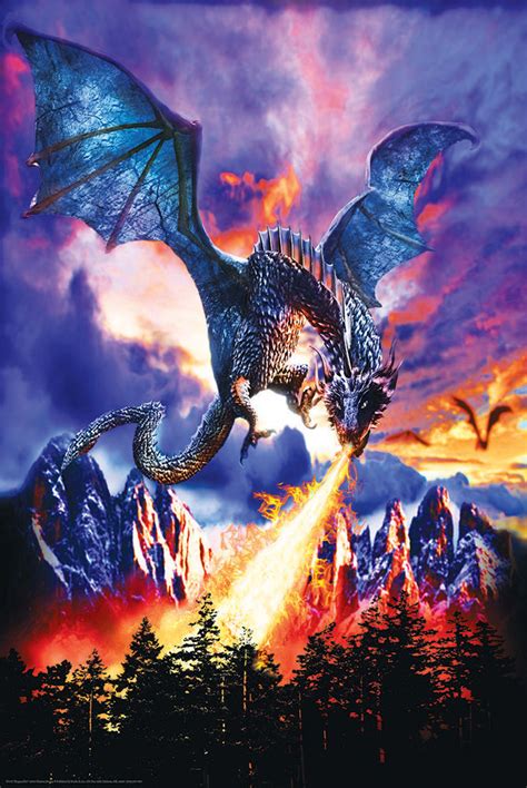 Dragon Fire - Athena Posters