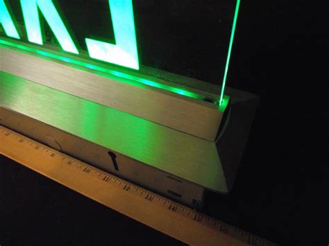 LED Edge lit green Exit sign. High end architectural. ISOLITE ...