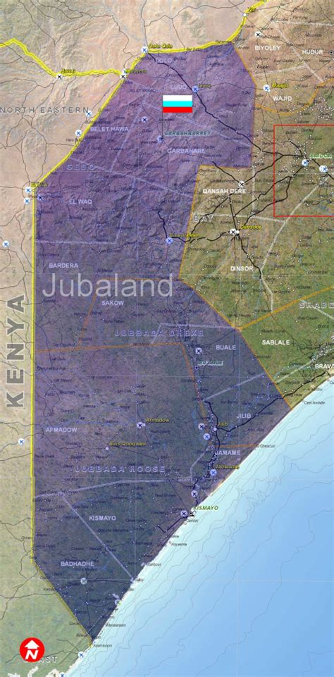 Jubaland State Map - Printable Map