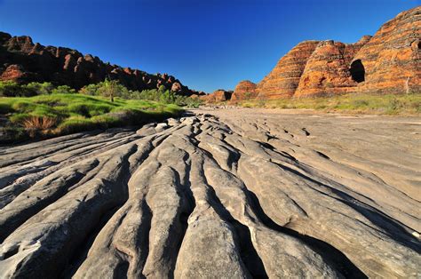 Australia Kimberleys Purnululu national park. Bungle Bungles. North east in Western Australia ...