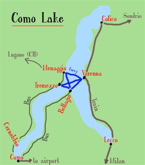 Map Of Lake Como