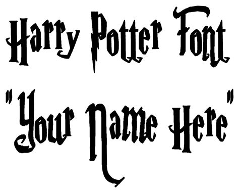 Your name in HARRY POTTER font! Vinyl wall decal! | Harry potter font, Potter, Harry potter