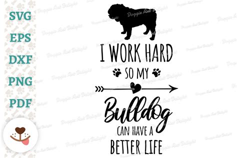 Funny English Bulldog Owner Svg Png Graphic by Doggie Art Delight ...