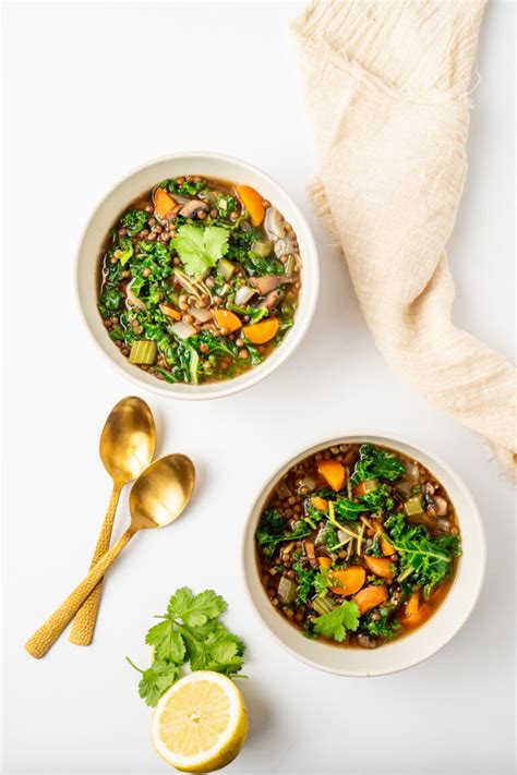 Lentil Kale Soup - Vegan on Board