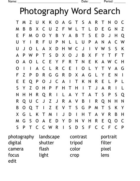 Photography Puzzles - WordMint