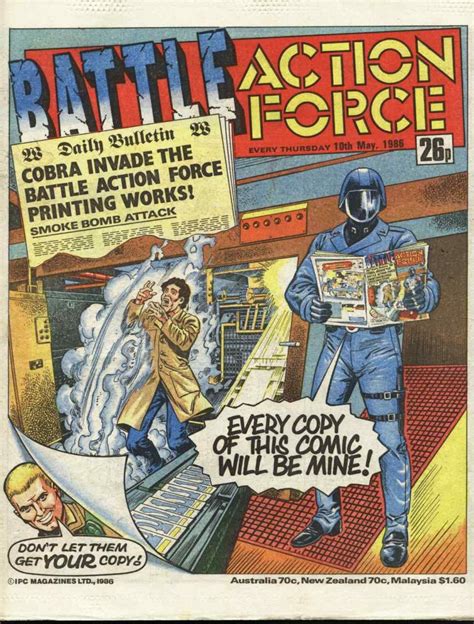 Cobra Commander on the front cover of Battle Action Force. | Marvel ...