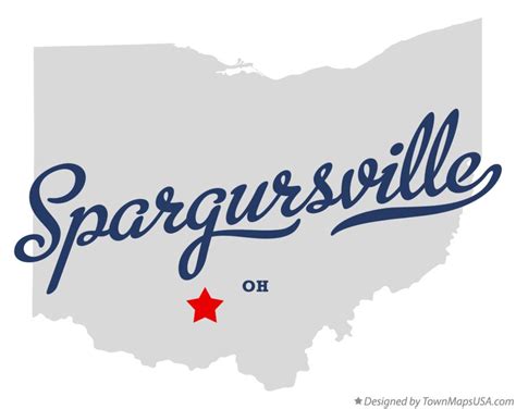 Map of Spargursville, OH, Ohio