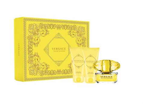 Versace Yellow Diamond EDT 50ml Gift Set - thefragrancecounter.co.uk