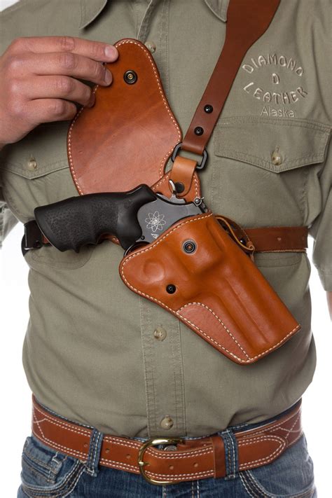 Leather Chest Holster - Guide's Choice™ Leather Chest Holster Leather Holster Pattern, Custom ...