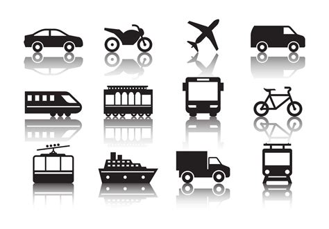 Transportation Icons Vector - Download Free Vector Art, Stock Graphics & Images