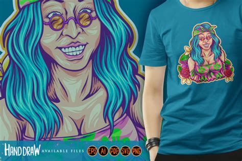 Boho beauty girl flower power hippie - Buy t-shirt designs