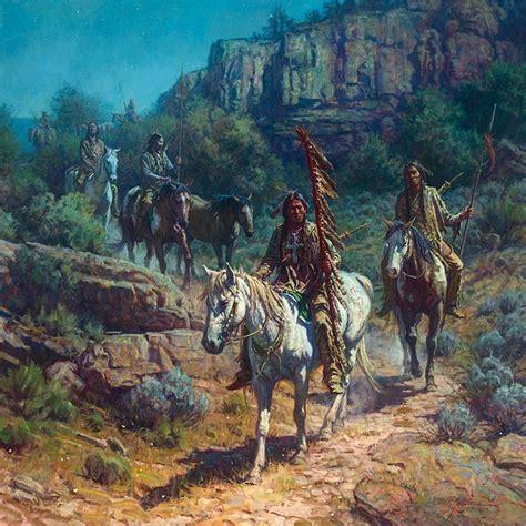 Martin Grelle - comanche-moon | Native american artwork, Native american horses, Native american ...