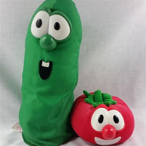 VeggieTales Bob & Larry Singing Talks Plush Stuffed Animal Soft Toy ...