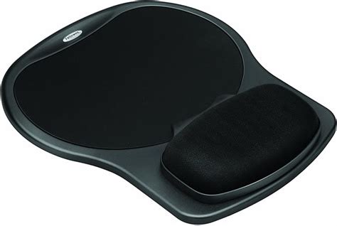 Amazon.com : Fellowes Easy Glide Gel Wrist Rest & Mouse Pad - Black (FEL93730) : Computing Wrist ...