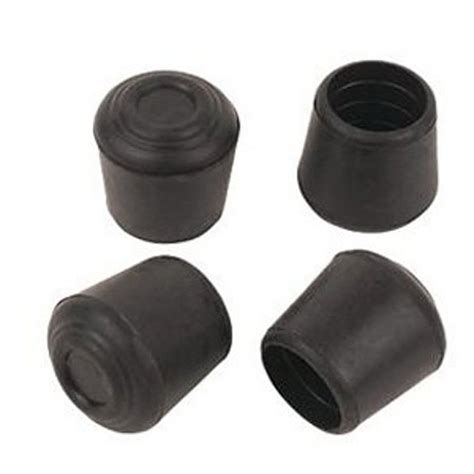 25mm Black Rubber Chair Leg Caps - Pack Of 4 - Ray Grahams DIY Store