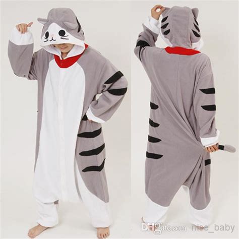 New Cosplay Anime Cheese Cat Cartoon Animal Onesies Onesie Adult Unisex Cosplay Costumes Women ...