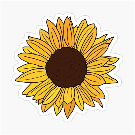 Printable Sunflower Stickers - Printable Word Searches