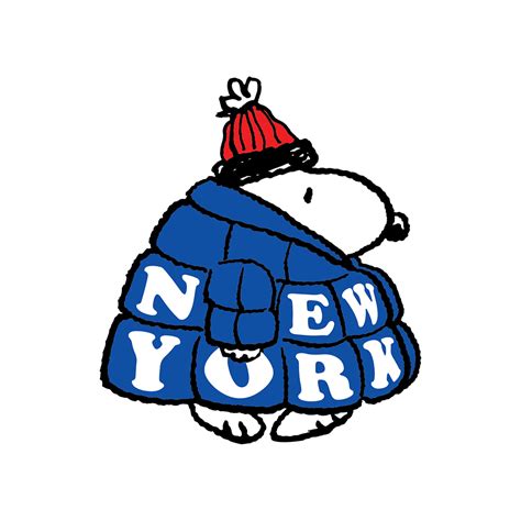 Snoopy NY Puffer Coat – Apply Stickers