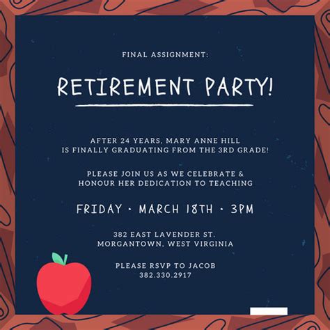 Customize 2,419+ Retirement Party Invitation templates online - Canva