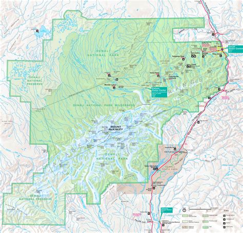 Denali National Park tourist map