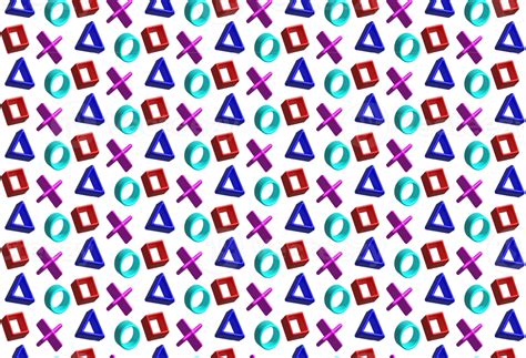 Geometric seamless pattern. Modern trendy background with 3d objects, triangles, polygons ...