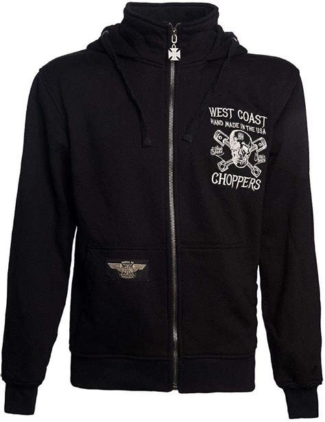 West Coast Choppers Men Zip Hoodie High Speed, Talla:3XL, Color:Black: Amazon.es: Moda