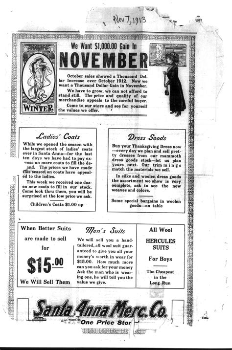 Santa Anna News. (Santa Anna, Tex.), Ed. 1 Friday, November 7, 1913 ...