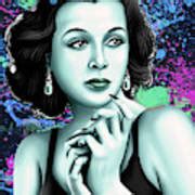 Hedy Lamarr retro Mixed Media by Stars on Art | Pixels