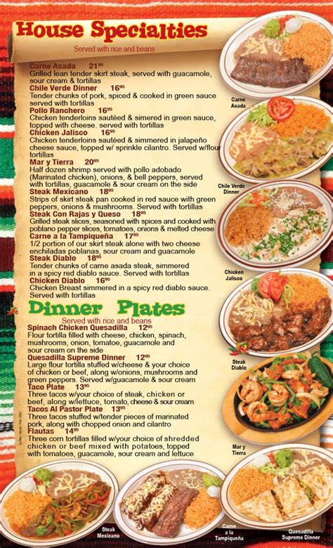 MENU – La Mex Morris