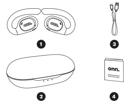 onn Wireless Open Ear Earphones 100069443 User Guide - ItsManual