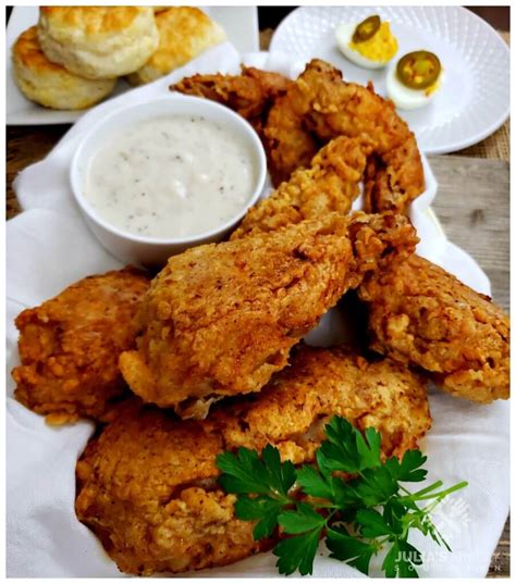 Traditional Southern Fried Chicken Recipe - Julias Simply Southern