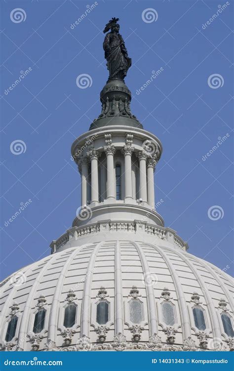 Statue of Freedom stock image. Image of dome, color, outdoors - 14031343