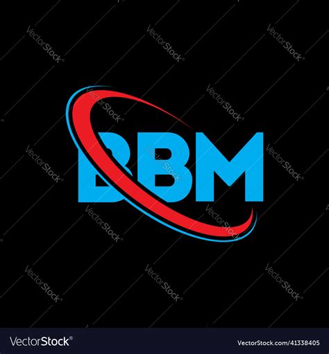 Bbm logo letter letter logo design Royalty Free Vector Image