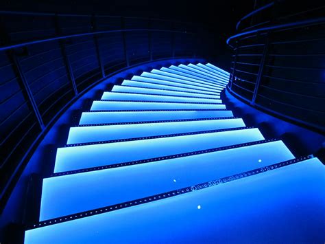 Free stock photo of blue, glow, spiral staircase