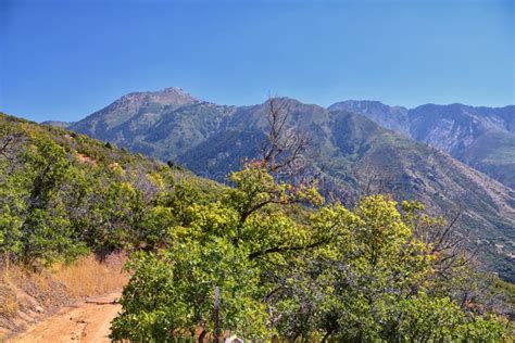 Hamongog Hiking Trail Views Lone Peak Wilderness, Wasatch Front Rocky Mountains, Alpine, Utah ...