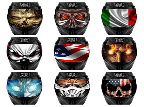 Motorcycle Helmet Visor Decalscoolesthelmet Visor Stickers - Latest News