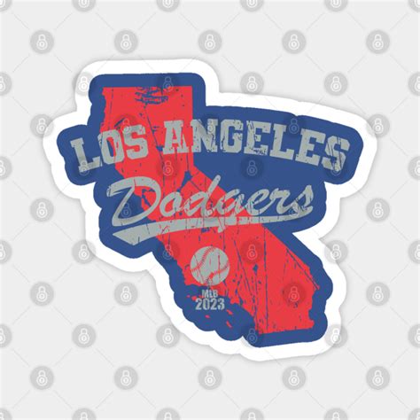 Los Angeles, California - Dodgers - 2023 - Dodgers - Magnet | TeePublic