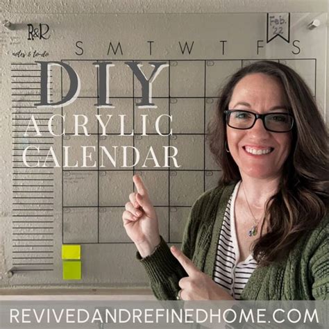 How to make an acrylic wall calendar - Revived and Refined Home in 2024 ...