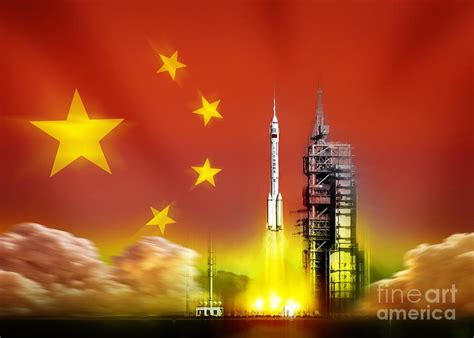 Shenzhou 5 Launch, Artwork Photograph by Detlev Van Ravenswaay - Fine ...