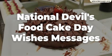 National Devil’s Food Cake Day Wishes Messages, Greetings