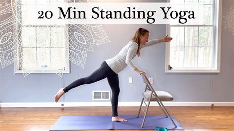 20 MINUTE STANDING YOGA FOR SENIORS AND BEGINNERS - YouTube