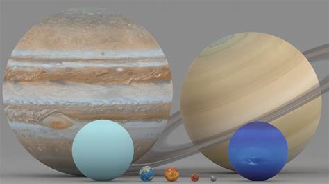 3D model Solar System Planets In Scale VR / AR / low-poly | CGTrader