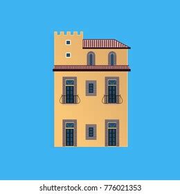 Vector Illustration Old Europe Style Building Stock Vector (Royalty Free) 776020168 | Shutterstock