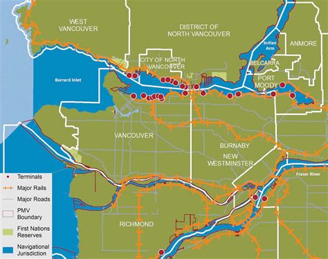 Port Of Vancouver Map - Valry Jacinthe