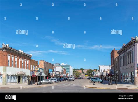 South Pierre Street in downtown Pierre, South Dakota, USA Stock Photo ...