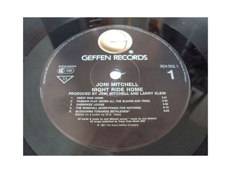 Joni Mitchell - Night Ride Home (LP) - Top Hat Records