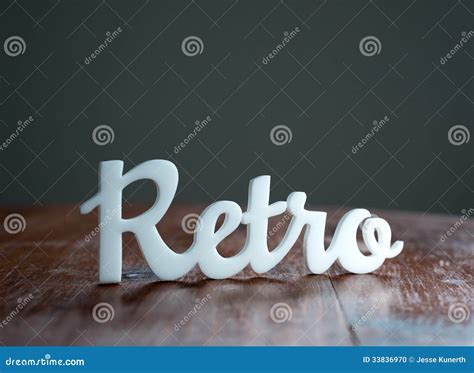 Retro Sign stock photo. Image of letters, cursive, reflection - 33836970