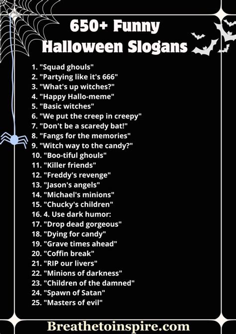 650+ Halloween Slogans (from Party To Business Ads - 2023 Edition ...