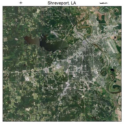 Aerial Photography Map of Shreveport, LA Louisiana